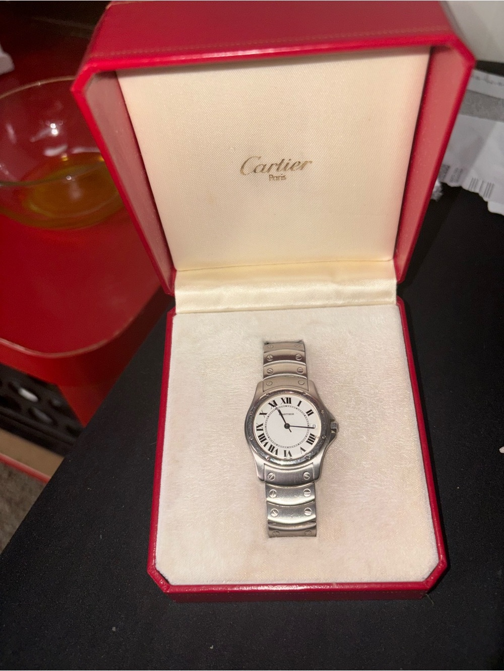Santos steel Ronde De Cartier watch - Picture 9 of 11